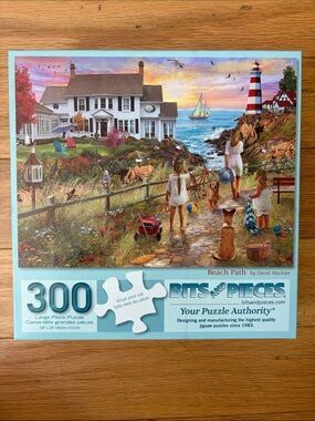 Bits and Pieces "Beach Path" by David MacLean 300-Piece Puzzle - Coastal Scene